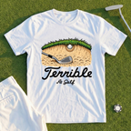 Terrible At Golf Plugged Lie Tee