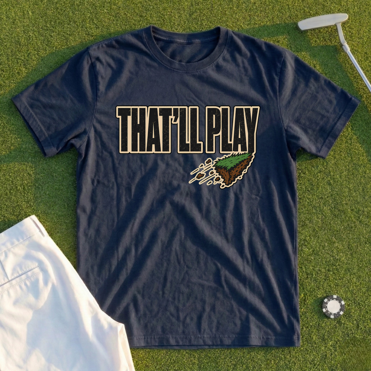 THAT'LL PLAY, Divot Stamp Tee