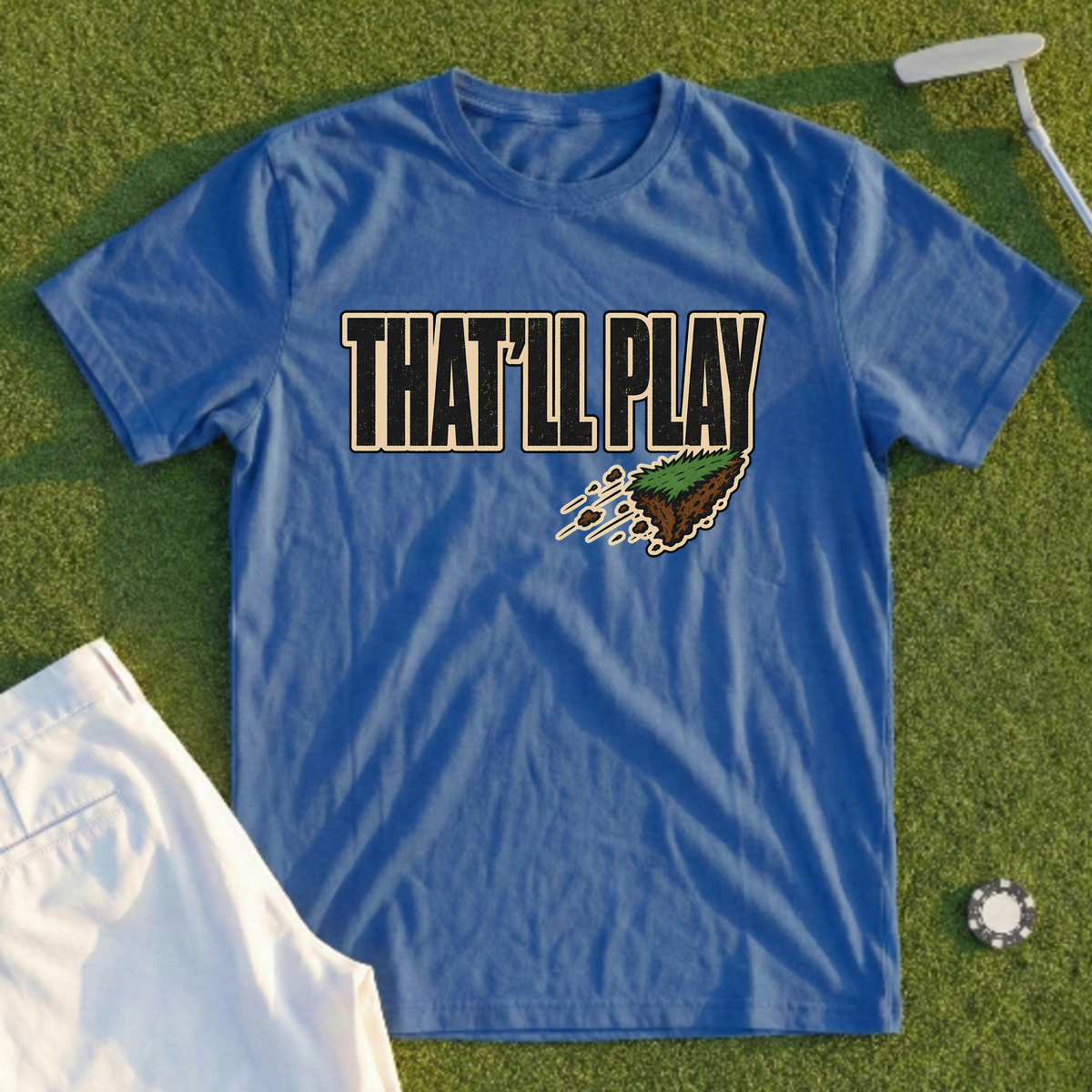 THAT'LL PLAY, Divot Stamp Tee