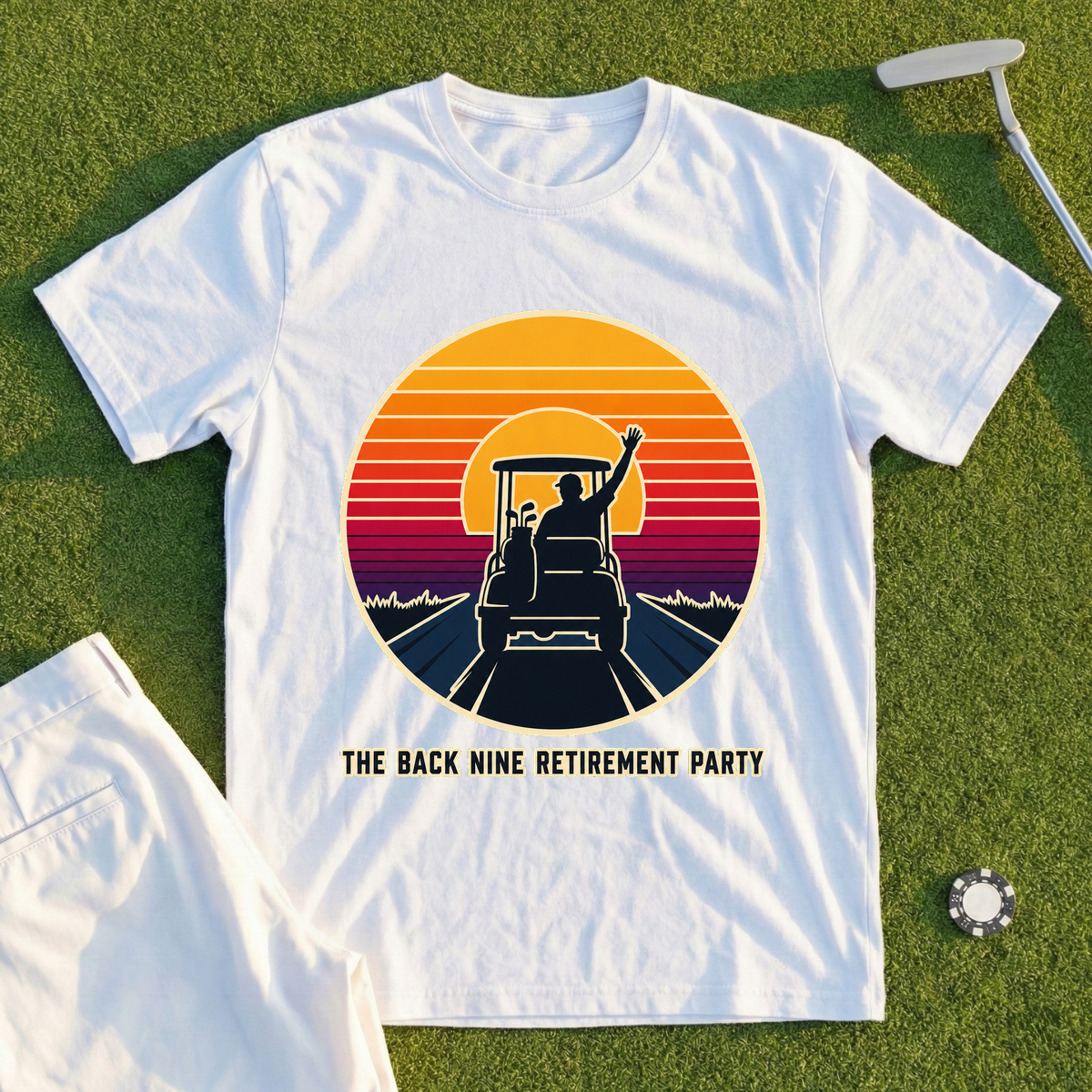 The Back Nine Retirement Party Tee