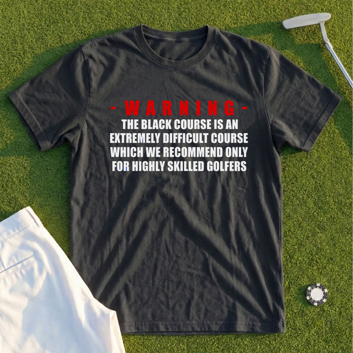 The Black Course Warning Tee