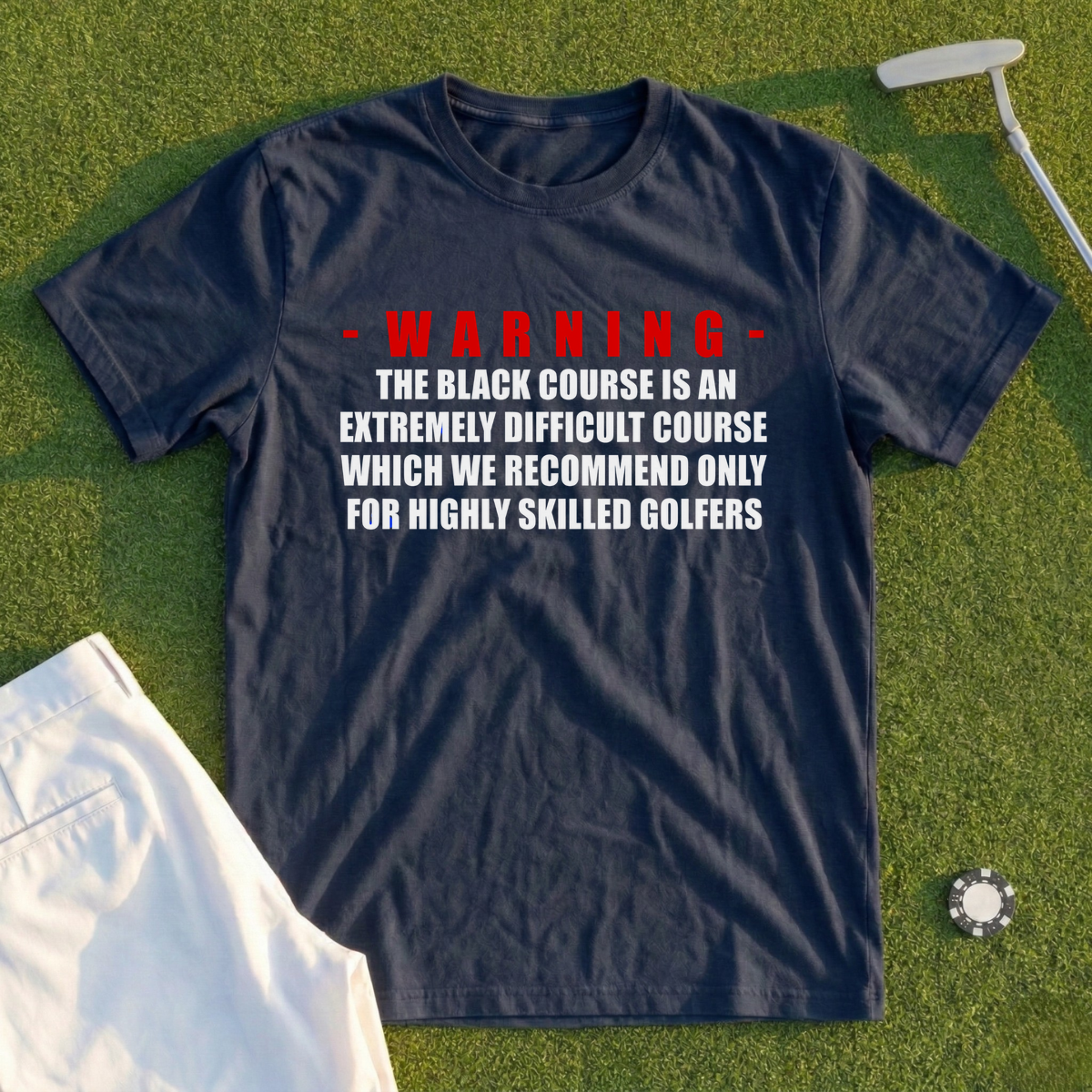The Black Course Warning Tee