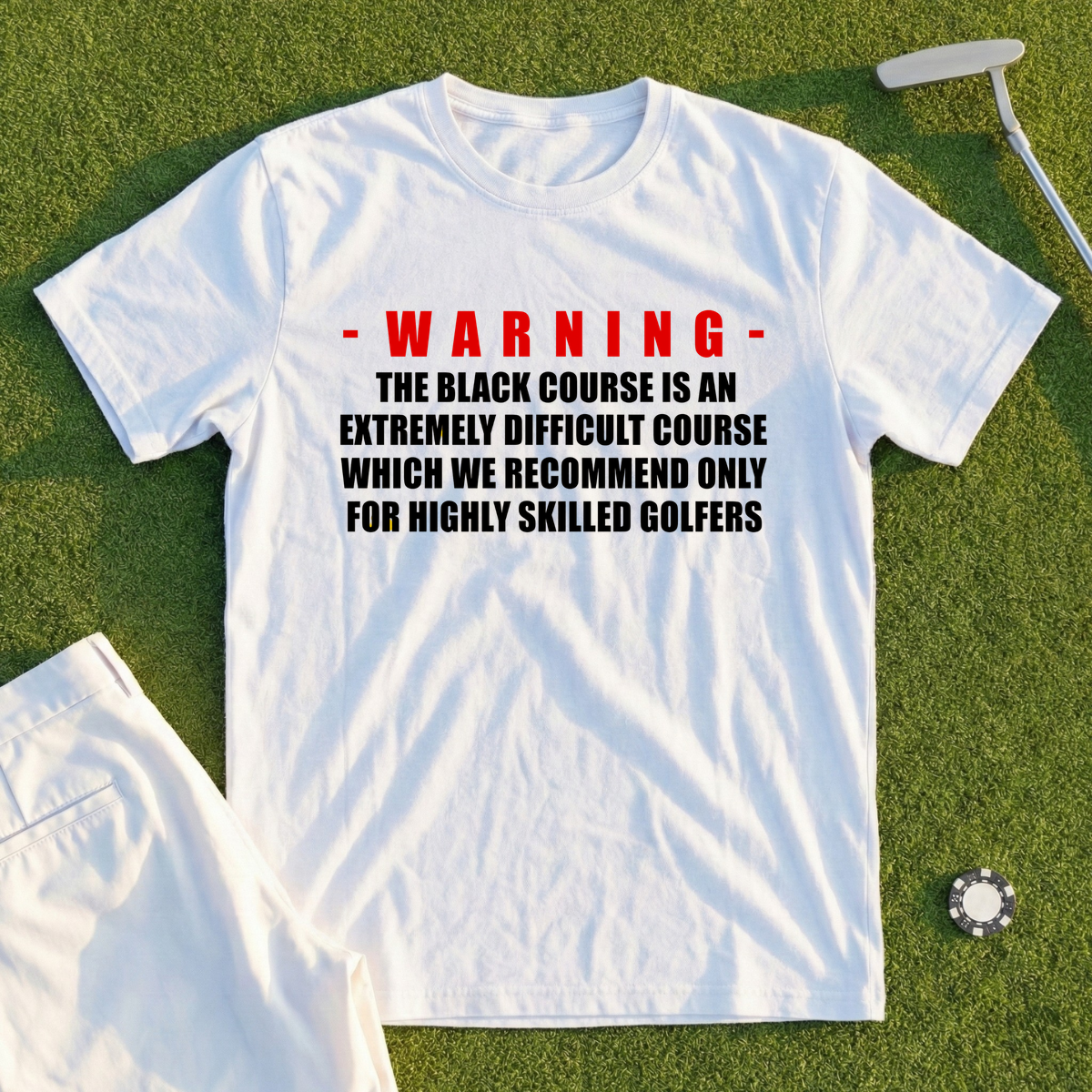 The Black Course Warning Tee