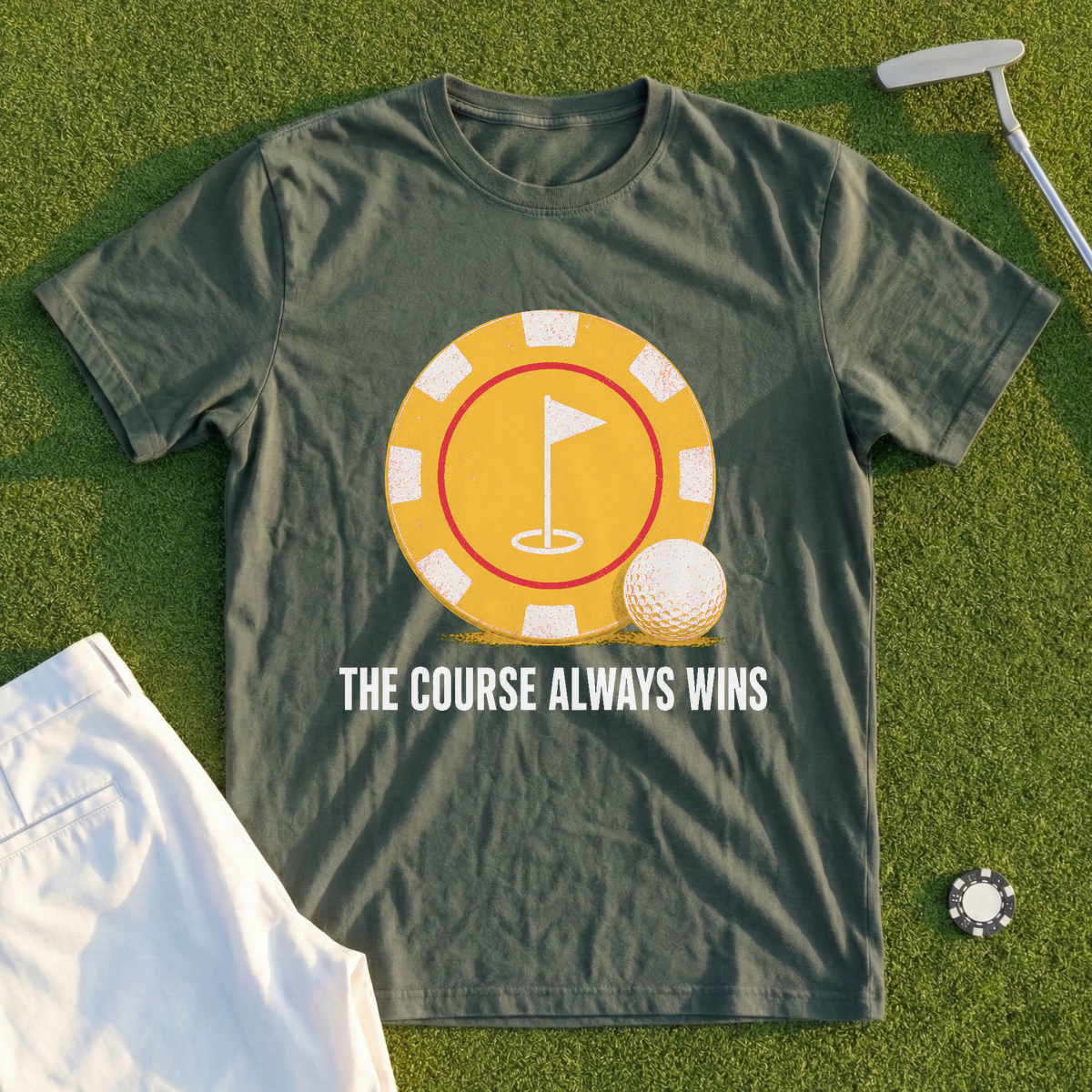 The Course Always Wins Tee