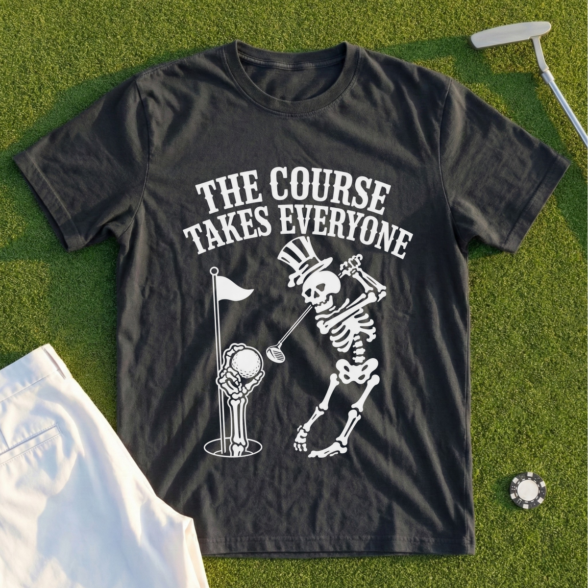 The Course Takes Everyone Tee