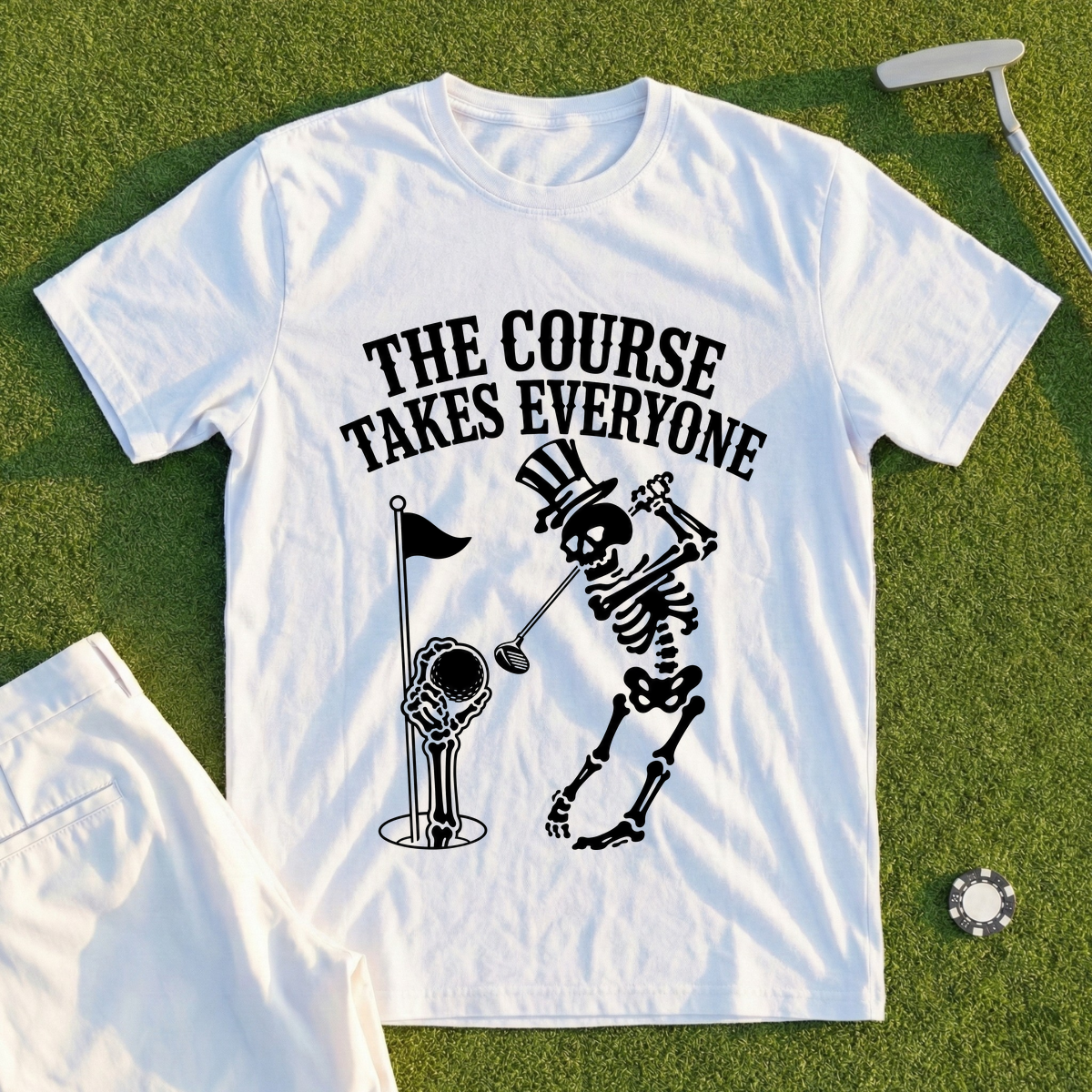 The Course Takes Everyone Tee