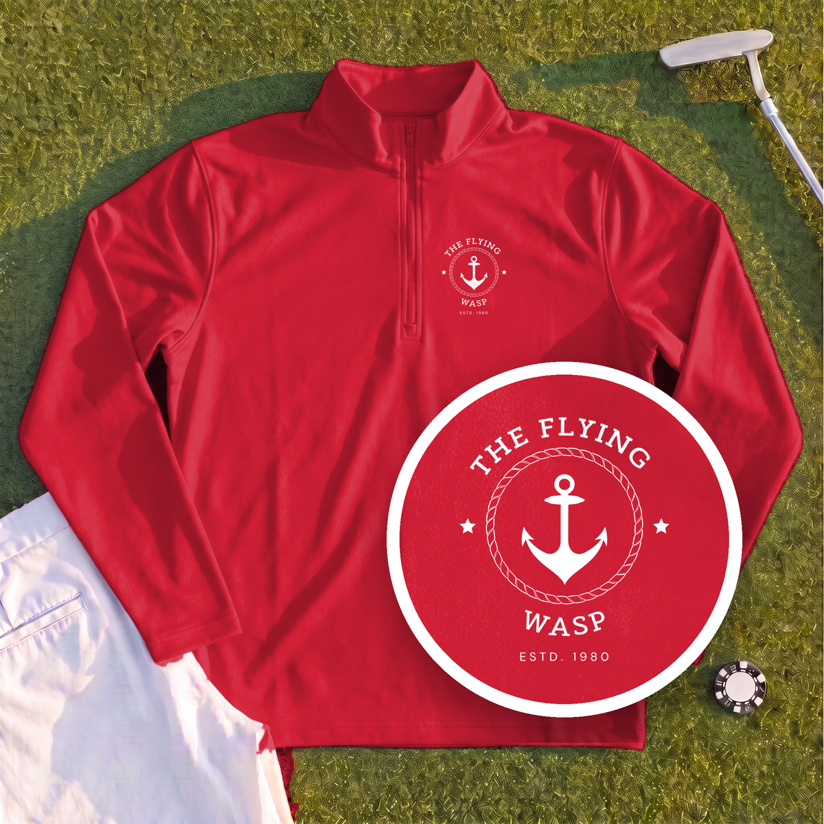 The Flying Wasp Quarter Zip