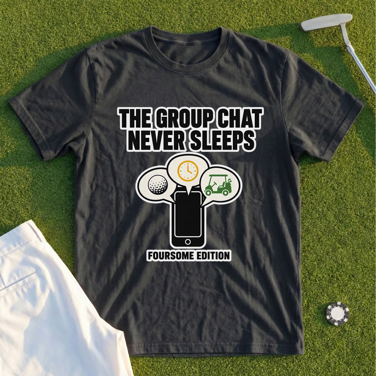 The Group Chat Never Sleeps Tee