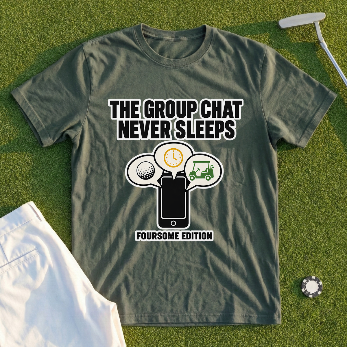The Group Chat Never Sleeps Tee