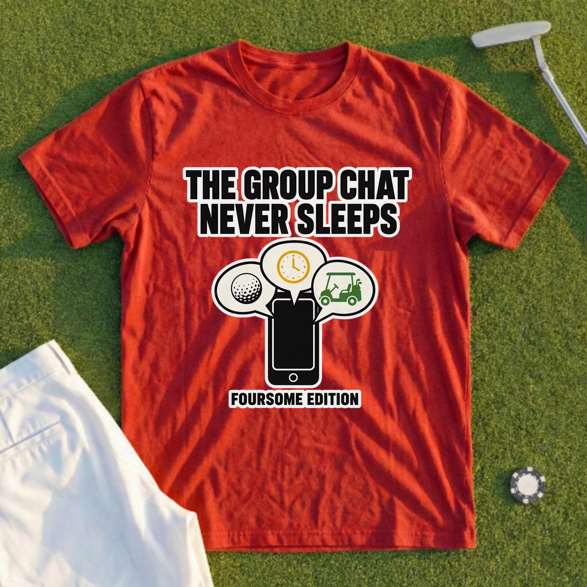 The Group Chat Never Sleeps Tee