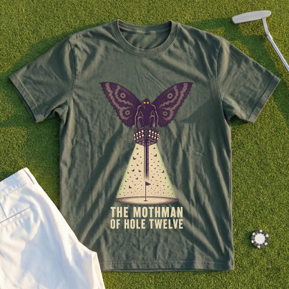 The Mothman Of Hole Twelve Tee