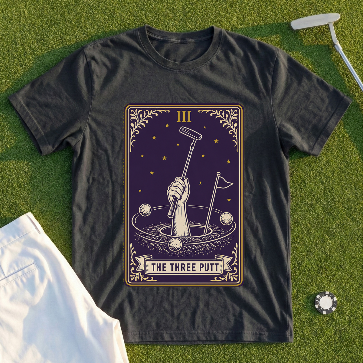 The Three Putt Tarot Tee