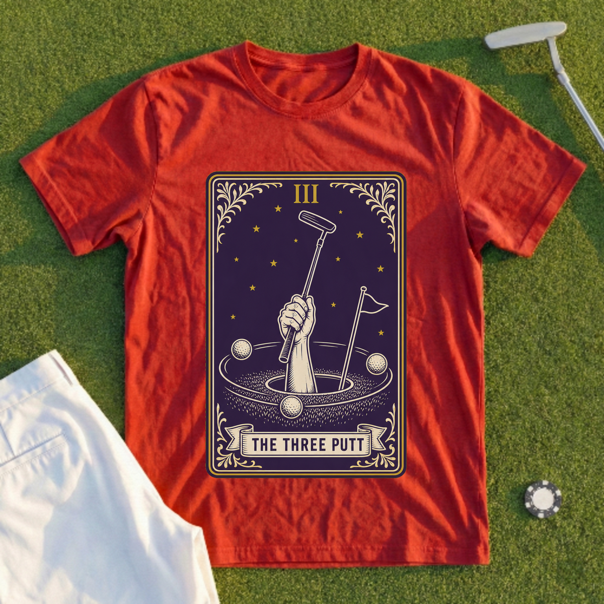 The Three Putt Tarot Tee