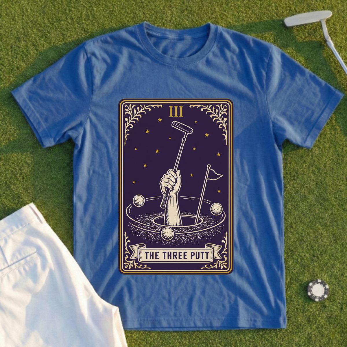 The Three Putt Tarot Tee