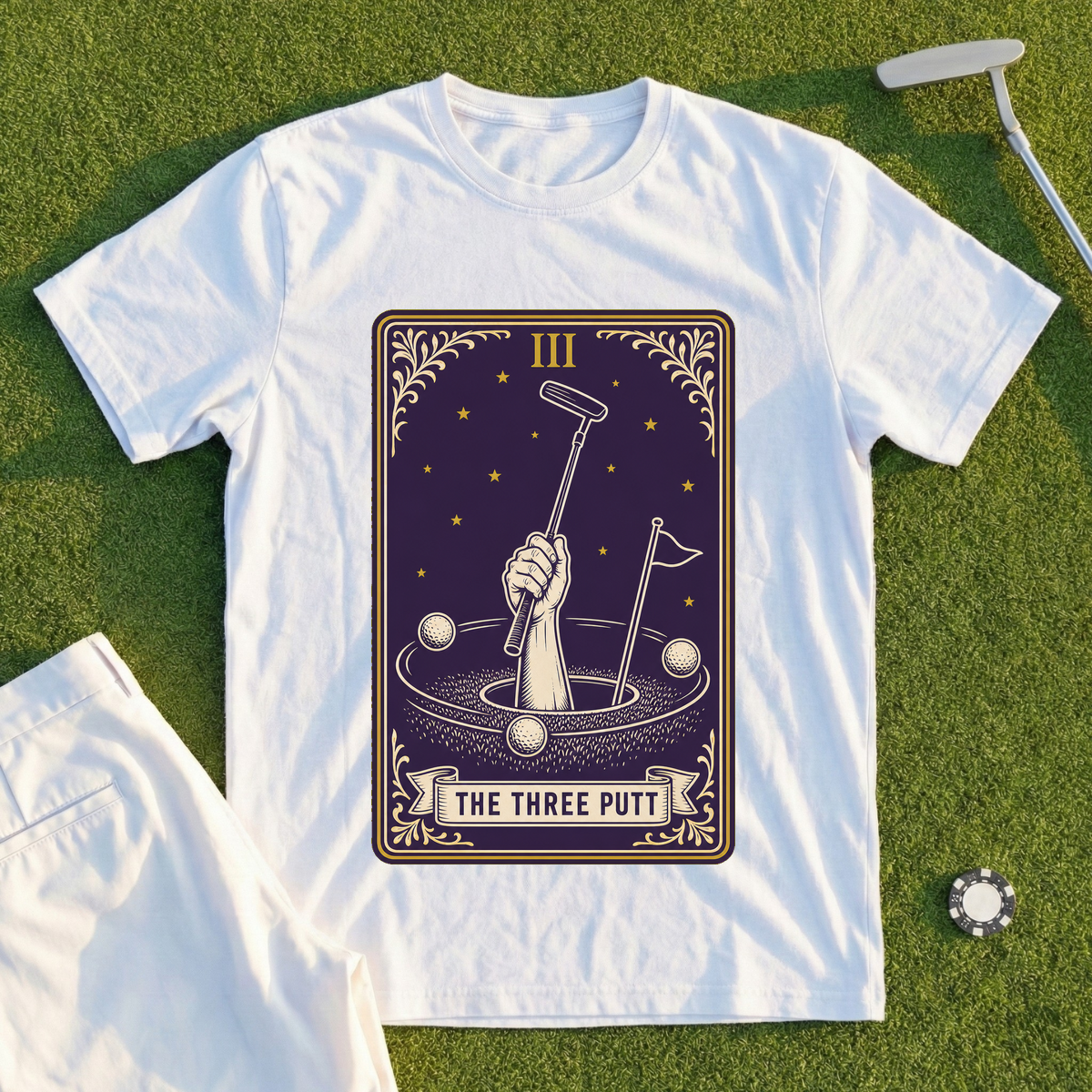 The Three Putt Tarot Tee