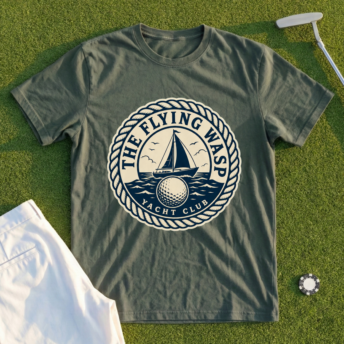 The Wasp Yacht Club Crest. Tee
