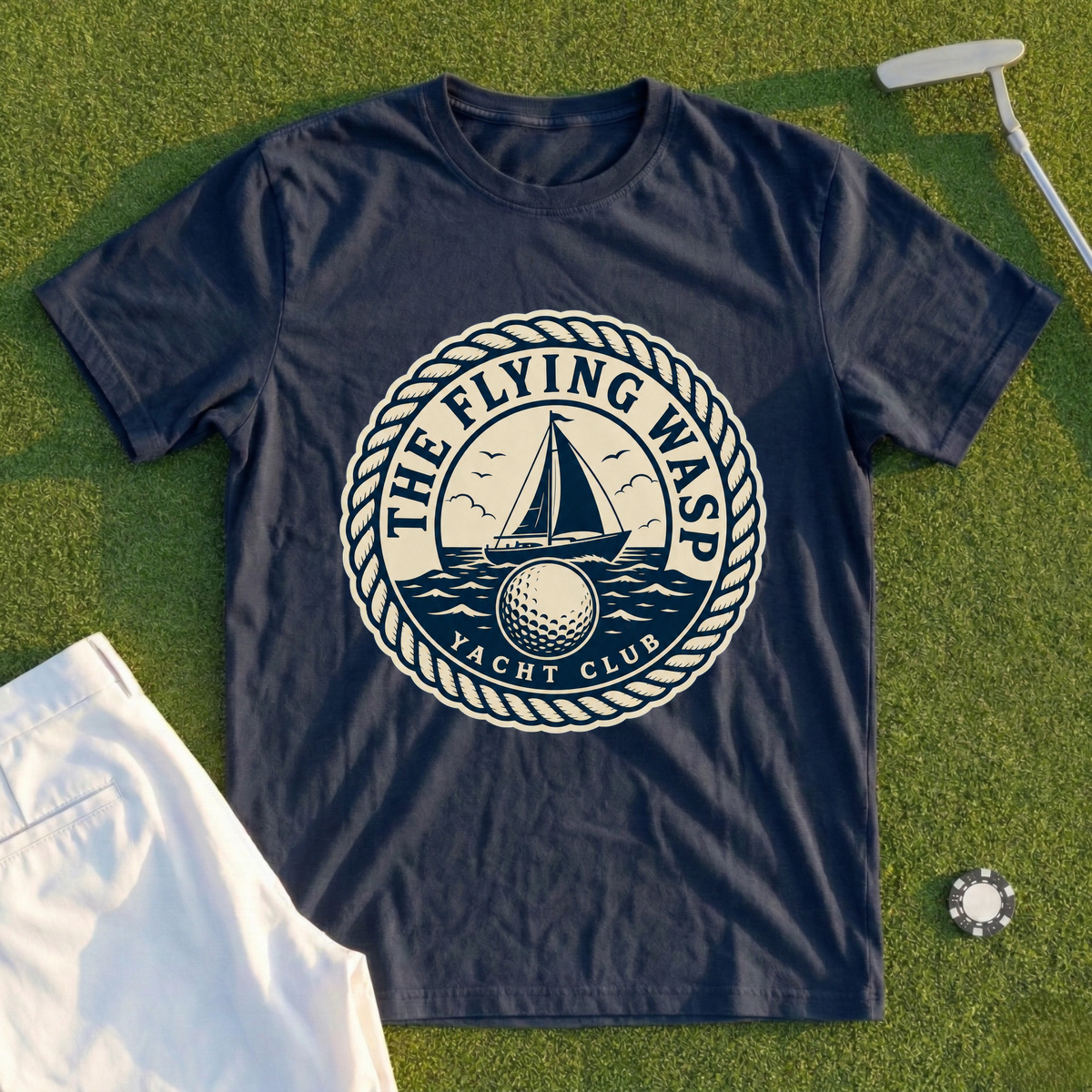 The Wasp Yacht Club Crest. Tee