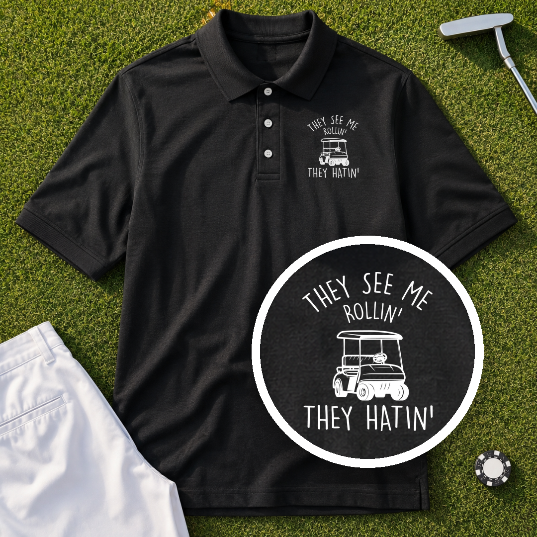 They See Me Rollin Performance Polo