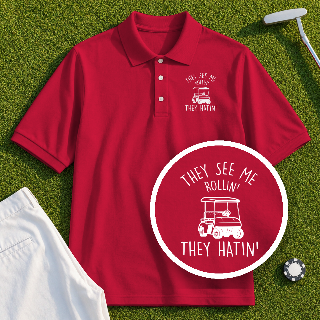They See Me Rollin Performance Polo