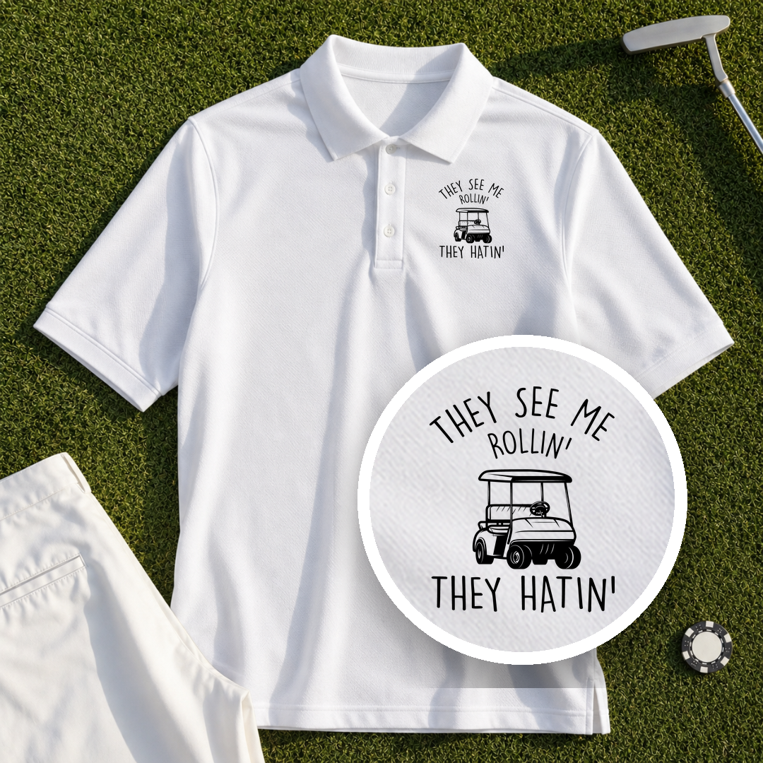 They See Me Rollin Performance Polo