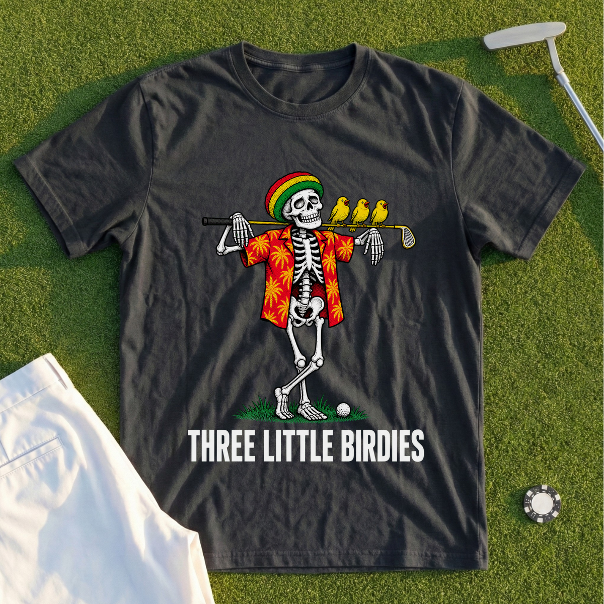 Three Little Birdies, Island Skeleton Tee