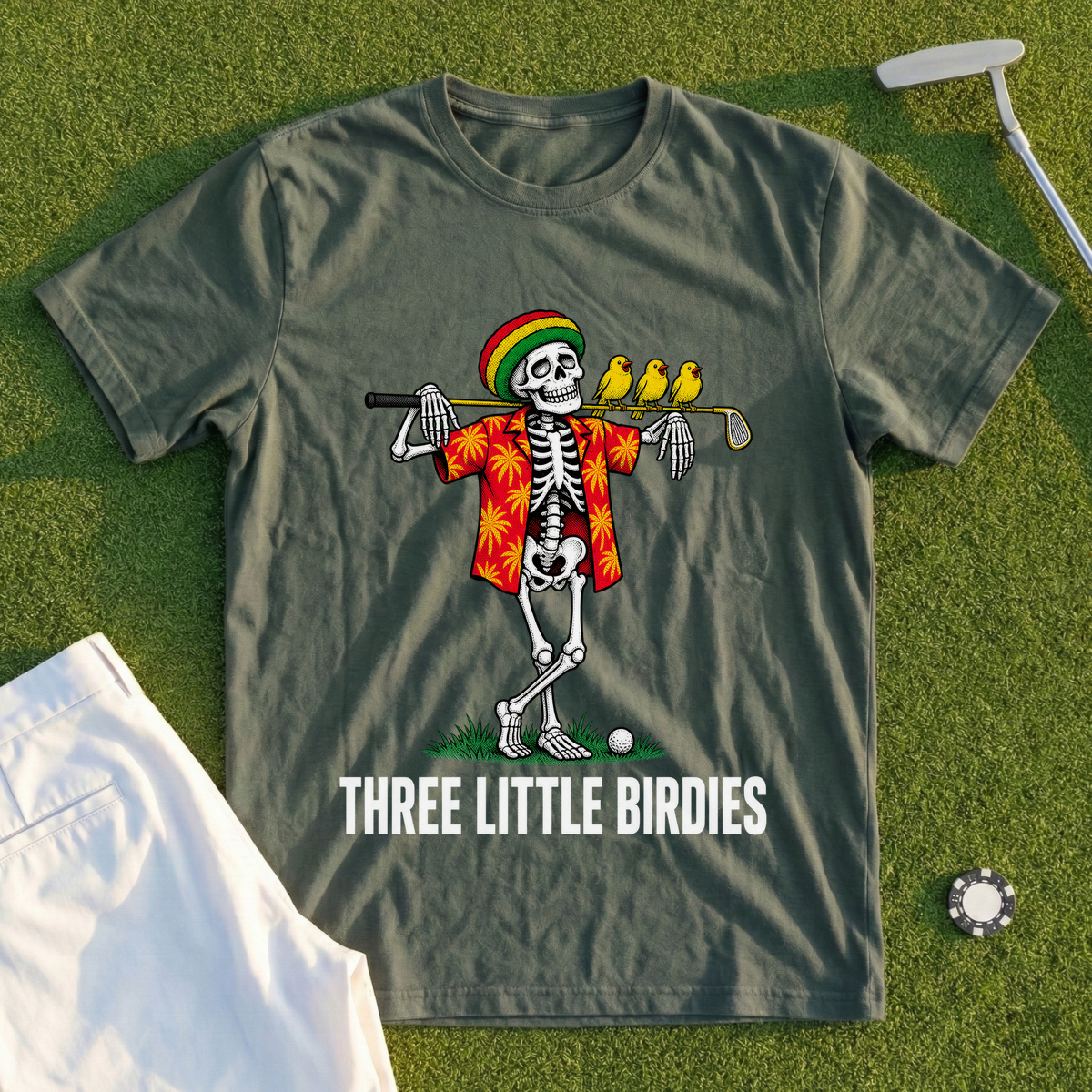 Three Little Birdies, Island Skeleton Tee