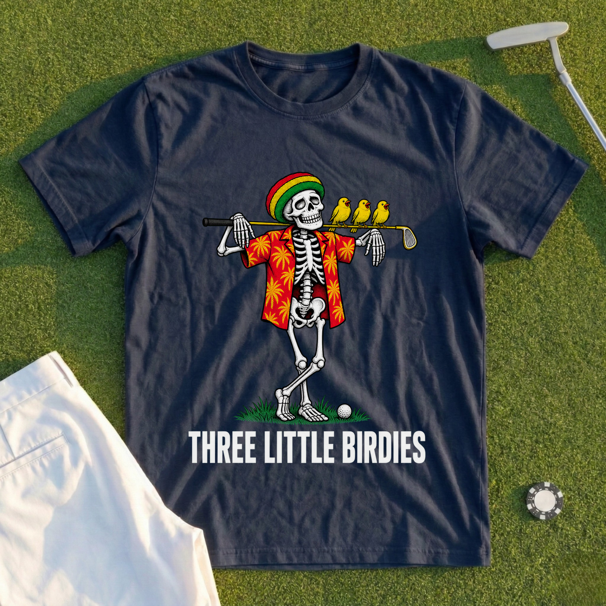 Three Little Birdies, Island Skeleton Tee