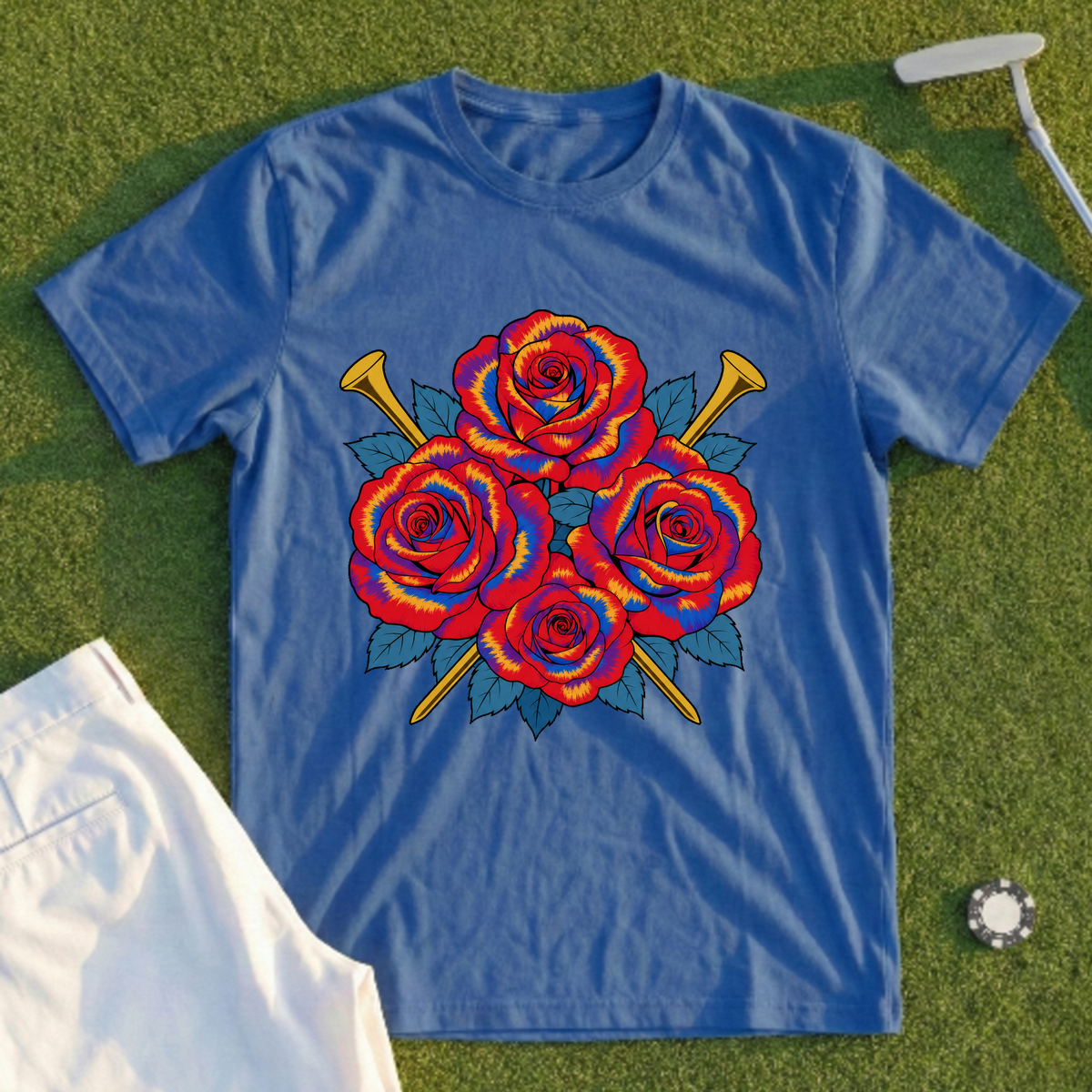 Tie Dye Roses Tee