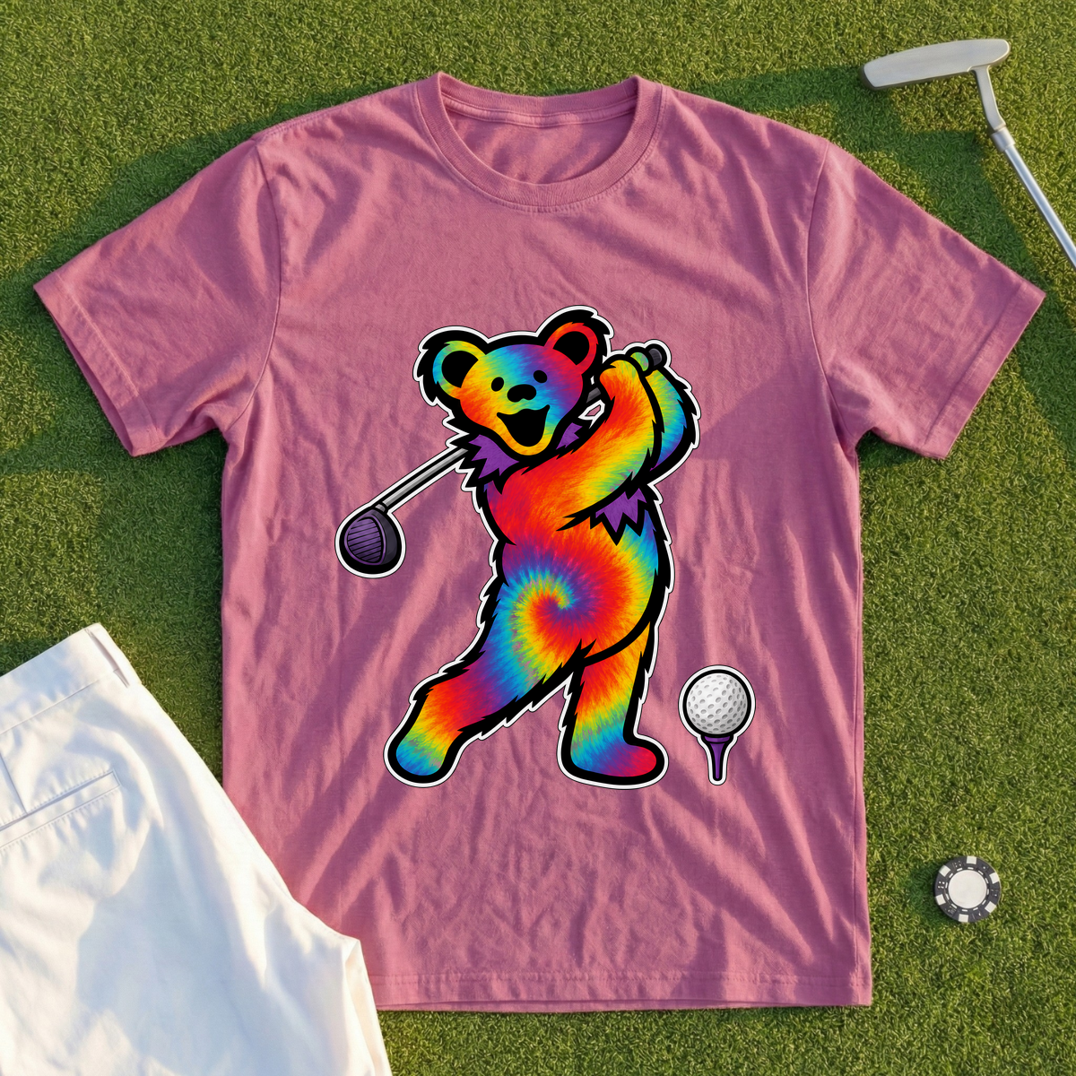 Tie Dye Swing Bear Tee
