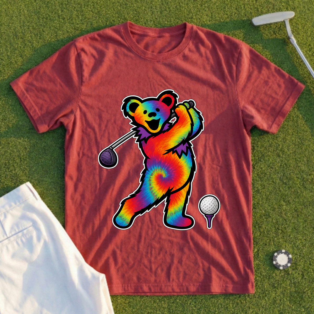 Tie Dye Swing Bear Tee