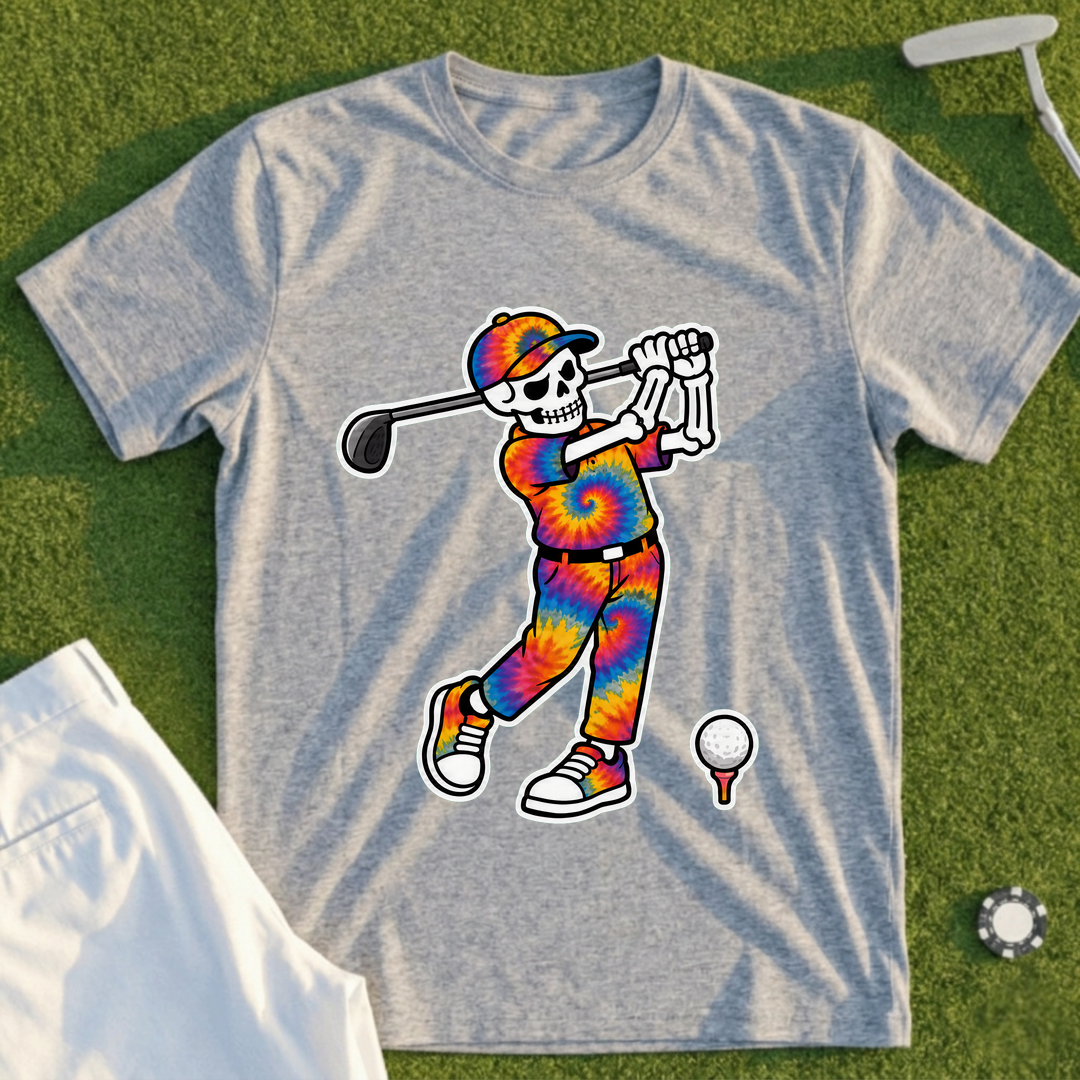 Tie Dye Swing Skeleton Tee
