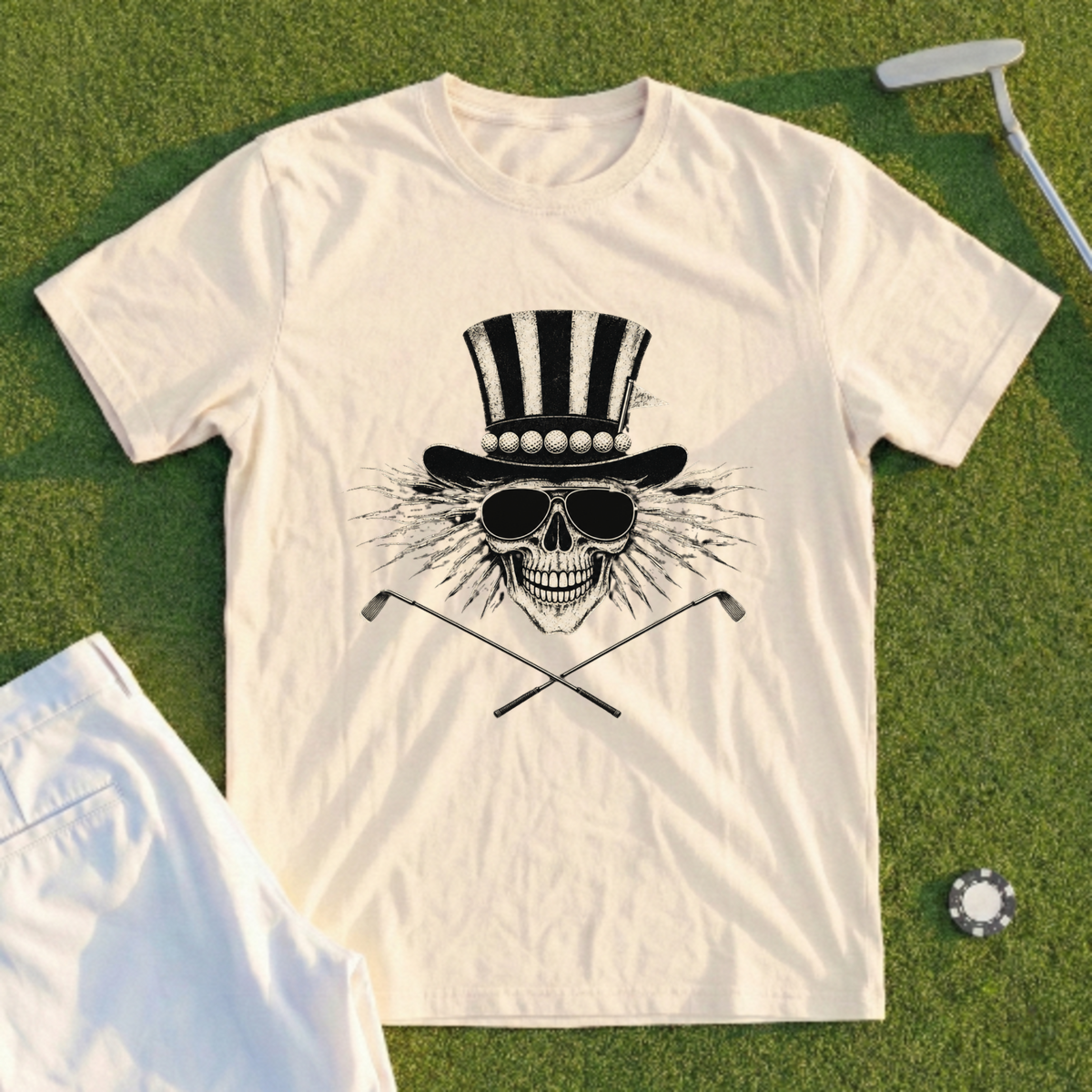 Top Hat Skull Crest Tee