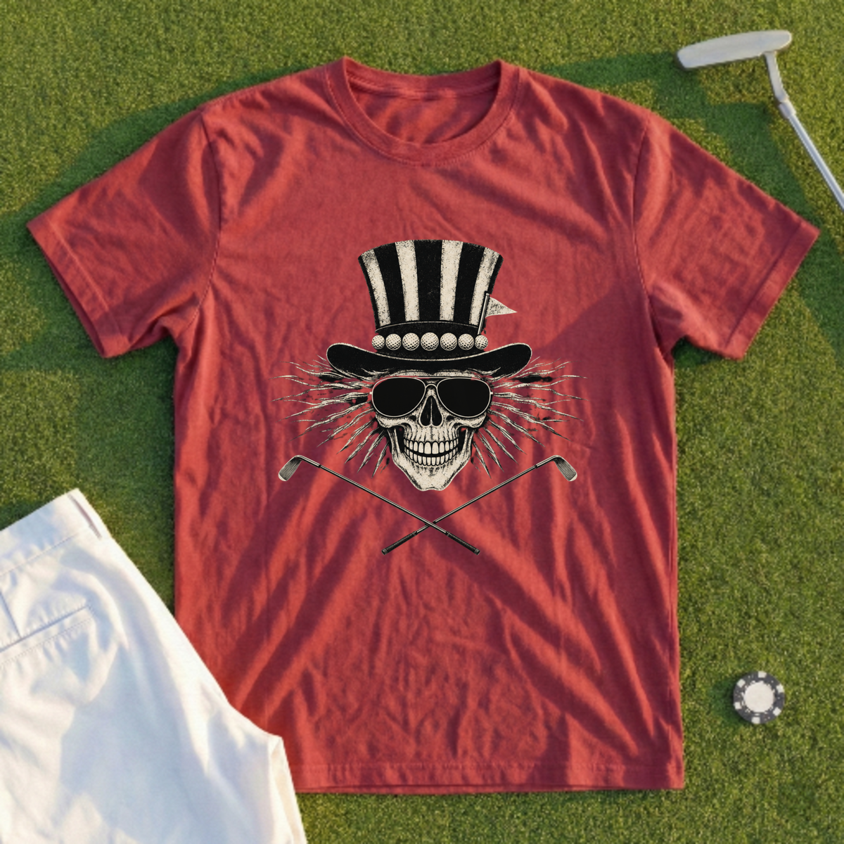 Top Hat Skull Crest Tee