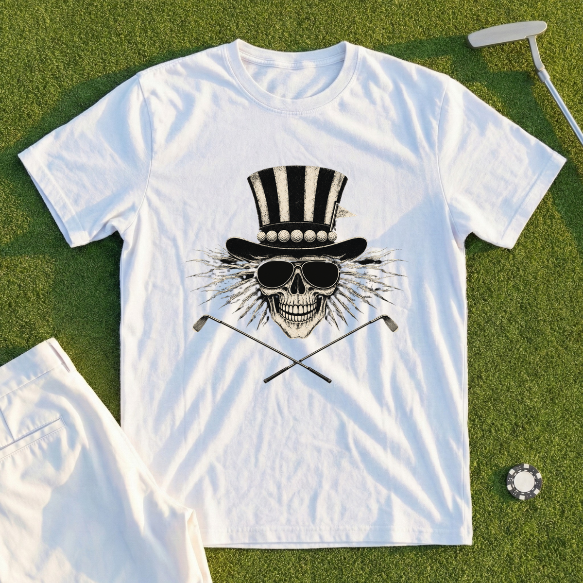 Top Hat Skull Crest Tee