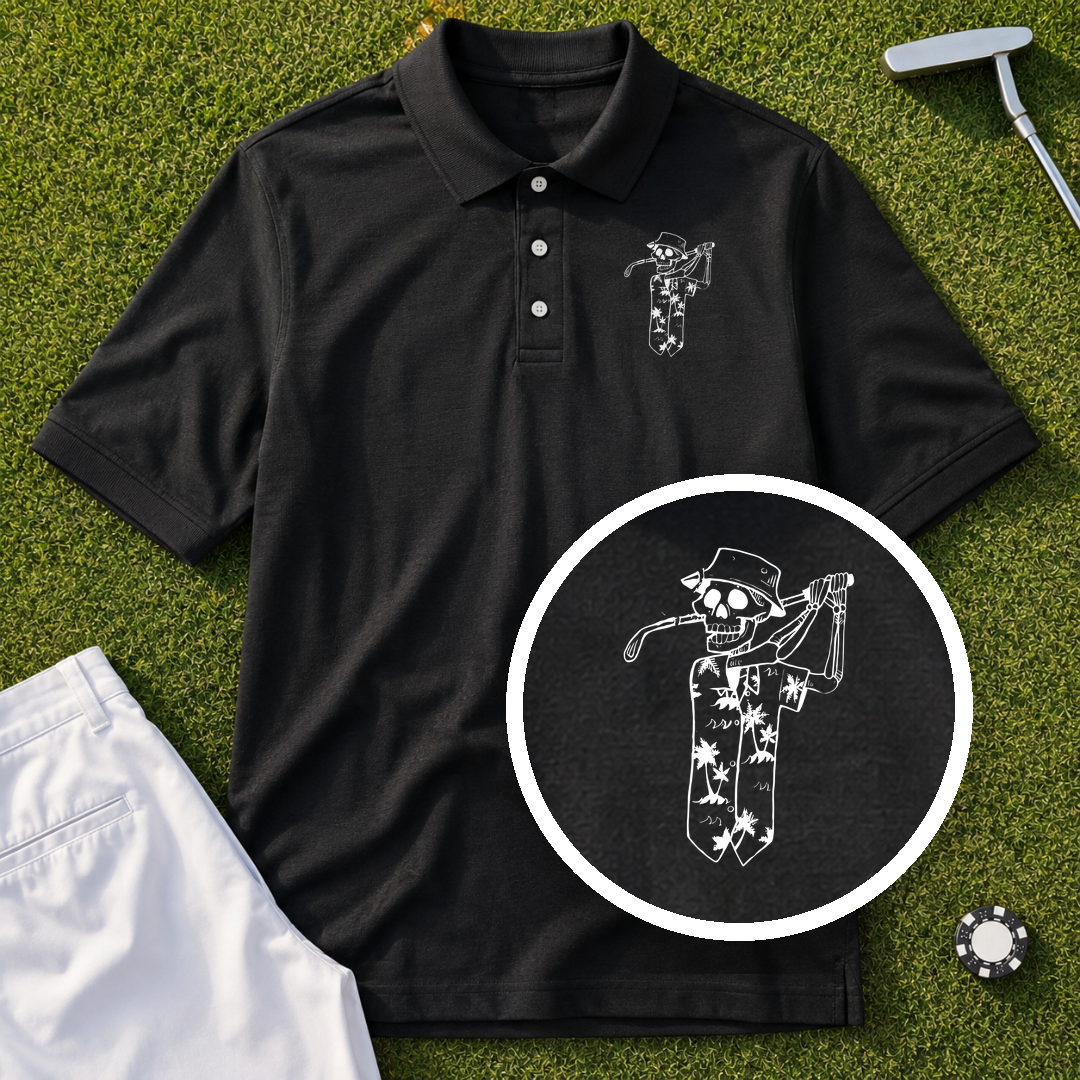 Tropical Skeleton Performance Polo