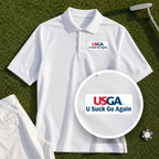 U Suck Go Again Performance Polo