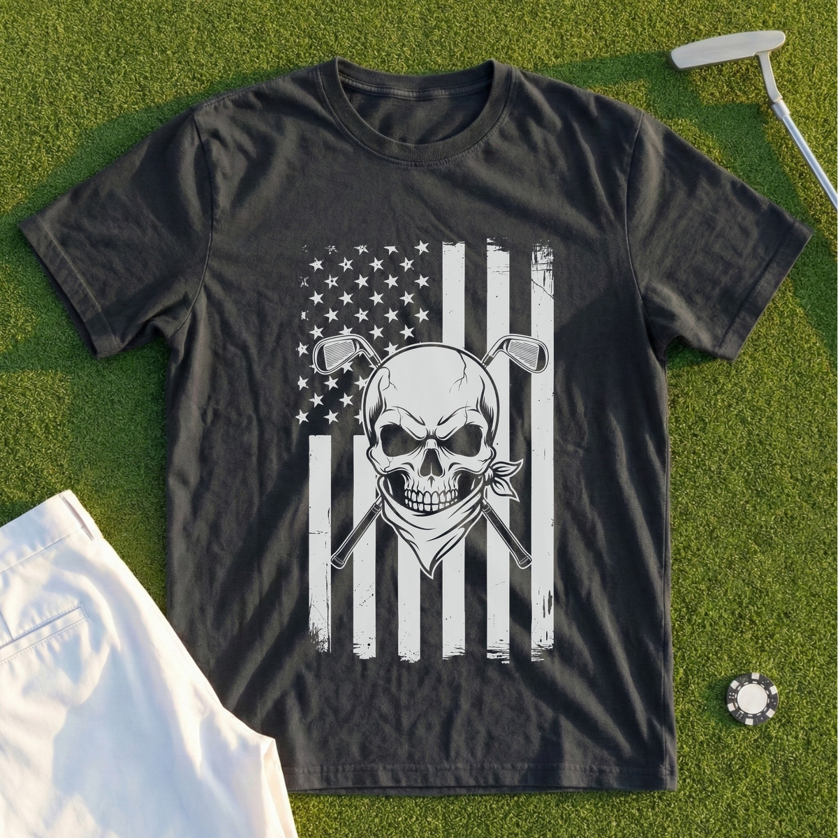 US Golf Skull Tee
