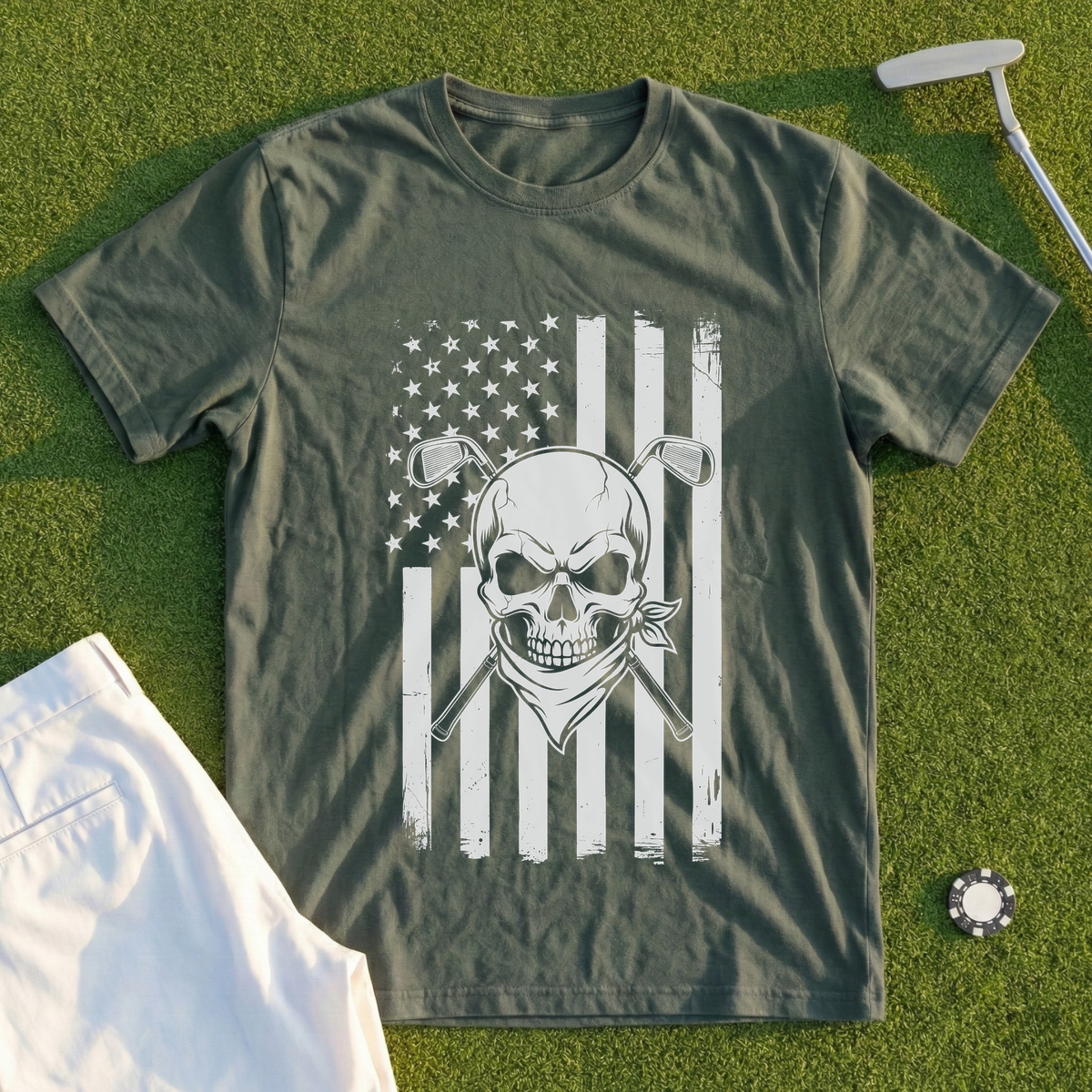 US Golf Skull Tee