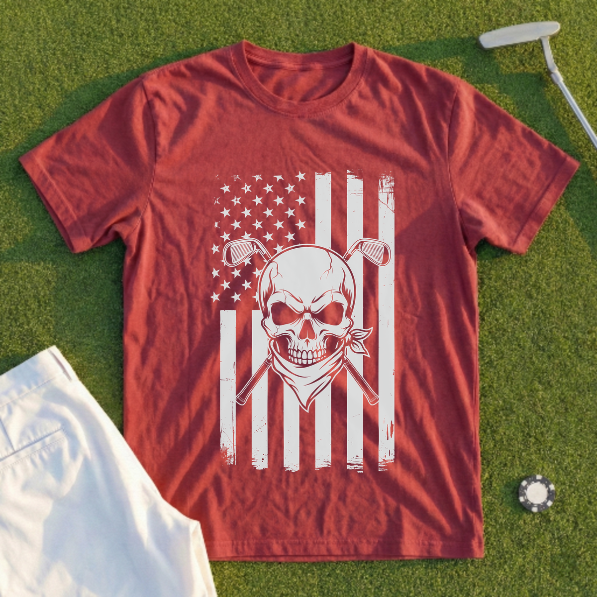 US Golf Skull Tee