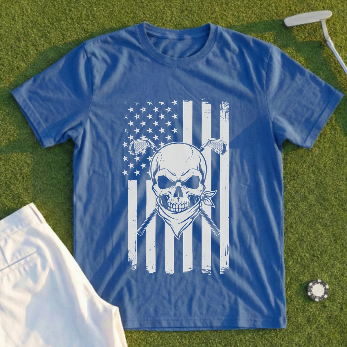 US Golf Skull Tee