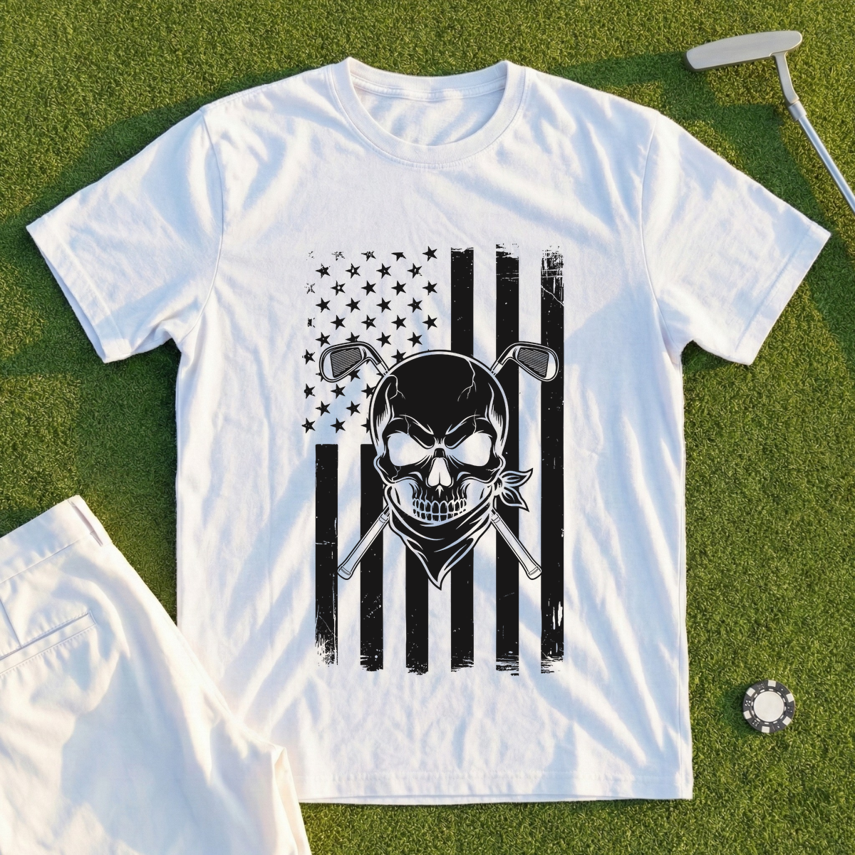 US Golf Skull Tee
