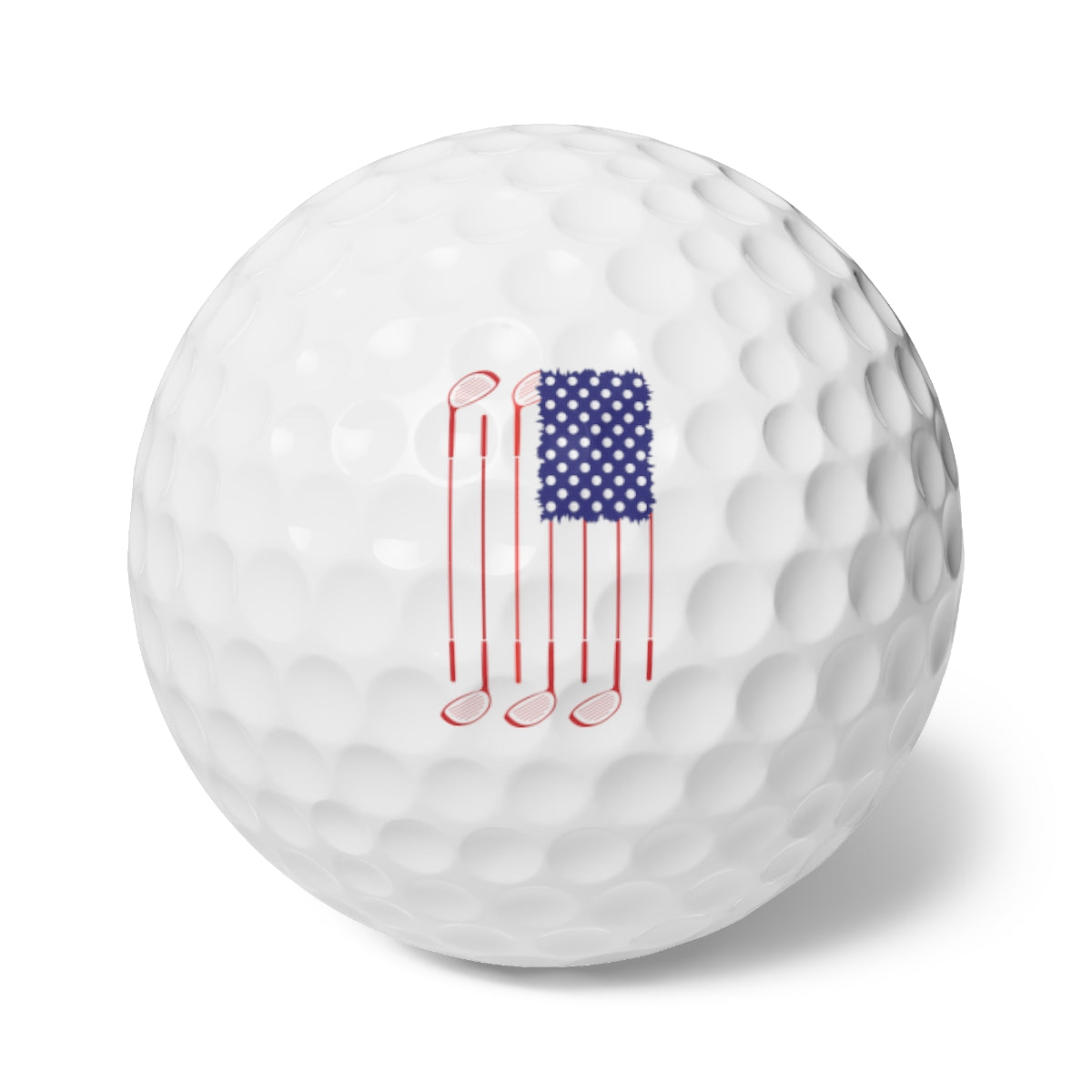 USA Flag Clubs & Balls Golf Balls