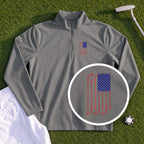 USA Flag Clubs & Balls Quarter Zip