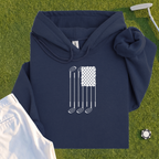 USA Flag Clubs & Stars Hoodie