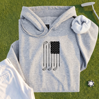 USA Flag Clubs & Stars Hoodie