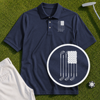 USA Flag Clubs & Stars Performance Polo
