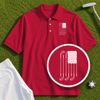 USA Flag Clubs & Stars Performance Polo