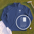 USA Flag Clubs & Stars Quarter Zip