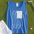 USA Flag Clubs & Stars Tank - Shanked Right