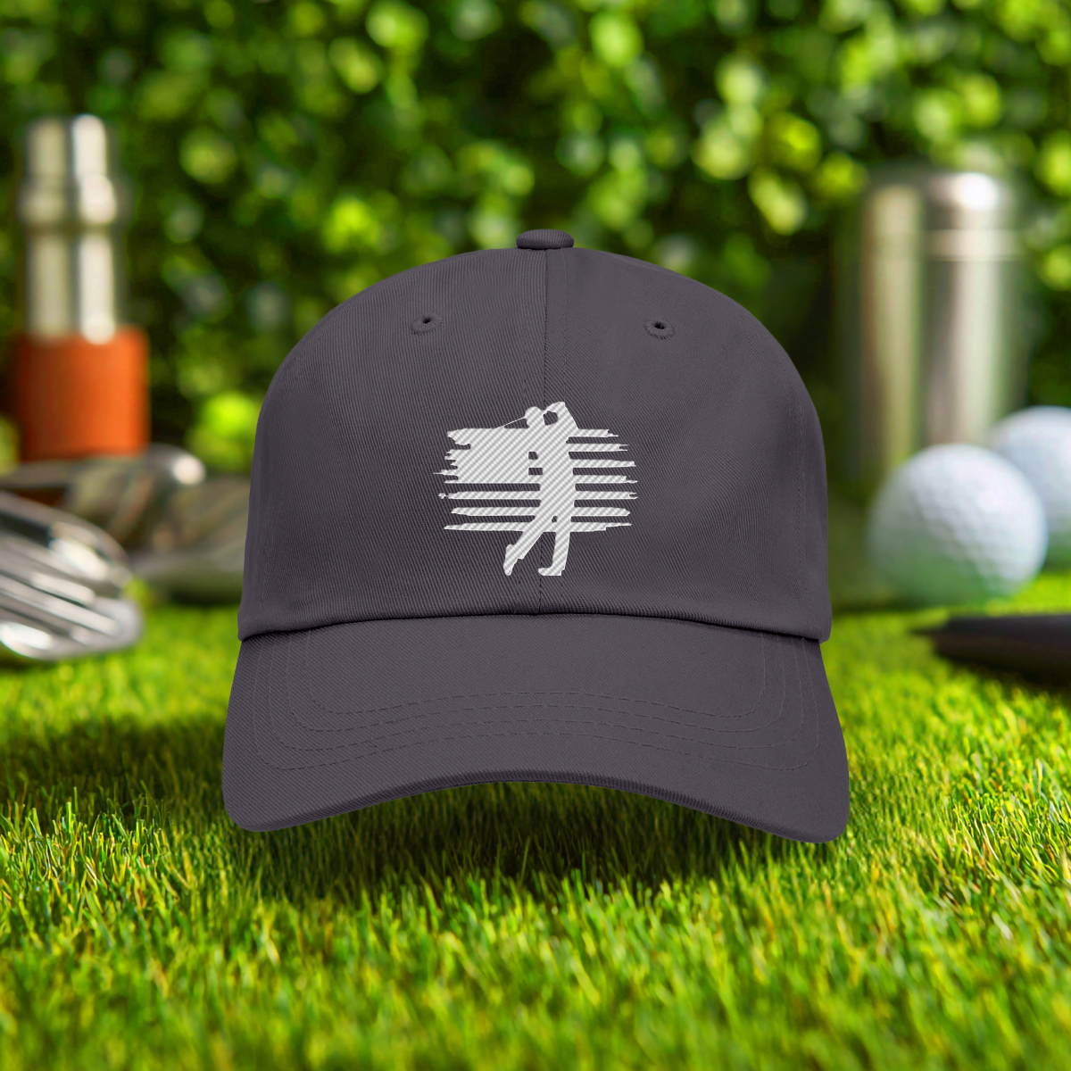 USA Flag Golfer Embroidered Hat